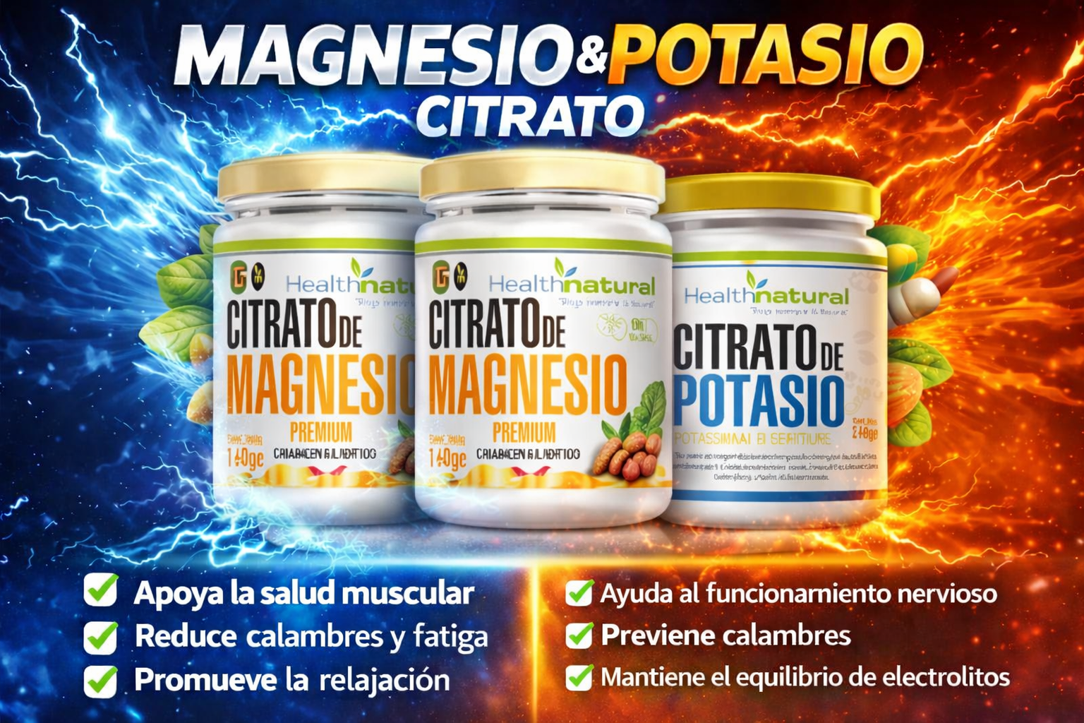 2 Citrato De Magnesio+1Potasio - Imagen 2