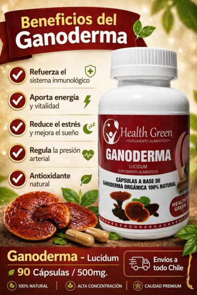 Ganoderma 500mg 90 cap vegetales