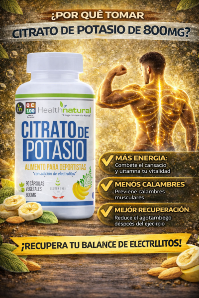 Citrato de Potasio 800mg 90 cap