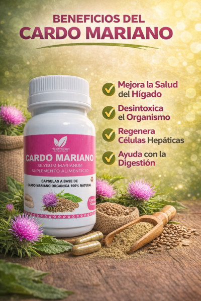 Cardo Mariano 500mg 90 Cápsulas