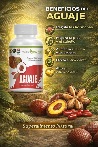 Aguaje 60 Cápsulas Vegetales 100%Natural