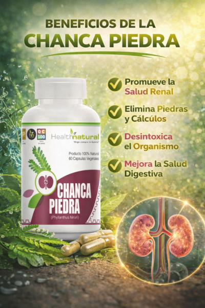 Chanca Piedra 60 Cápsulas de 500mg