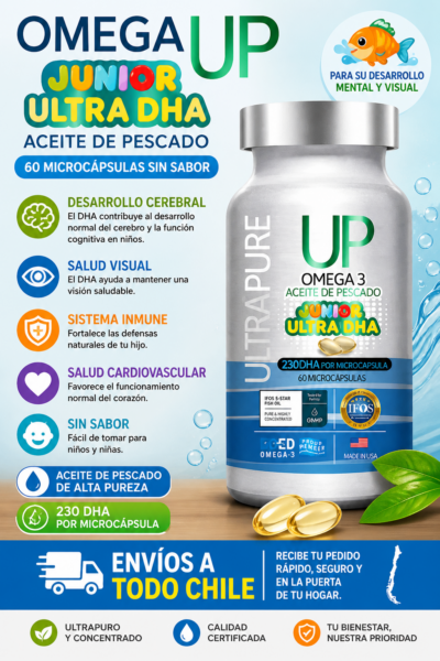 Omega Up Junior Ultra Dha 60 Microcápsulas