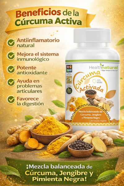 Cúrcuma Activada 500mg 60 Cápsulas