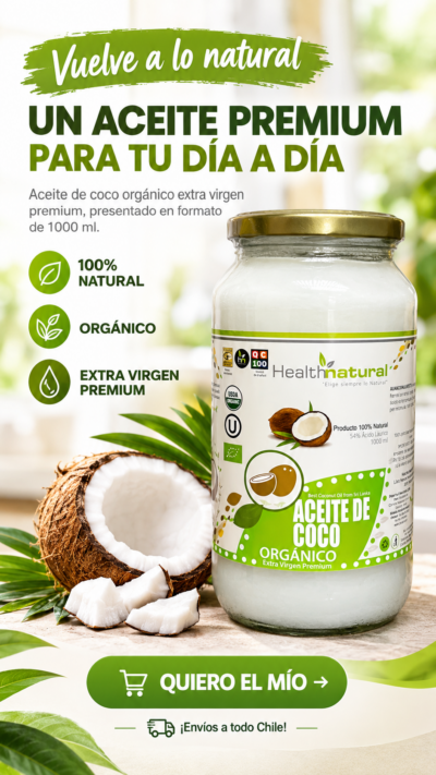 2 litros de Aceite De Coco 1000ml Orgánico